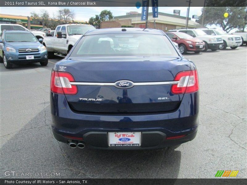 Kona Blue / Charcoal Black 2011 Ford Taurus SEL