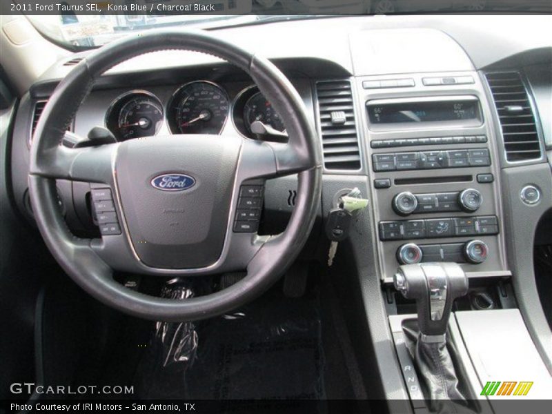 Kona Blue / Charcoal Black 2011 Ford Taurus SEL