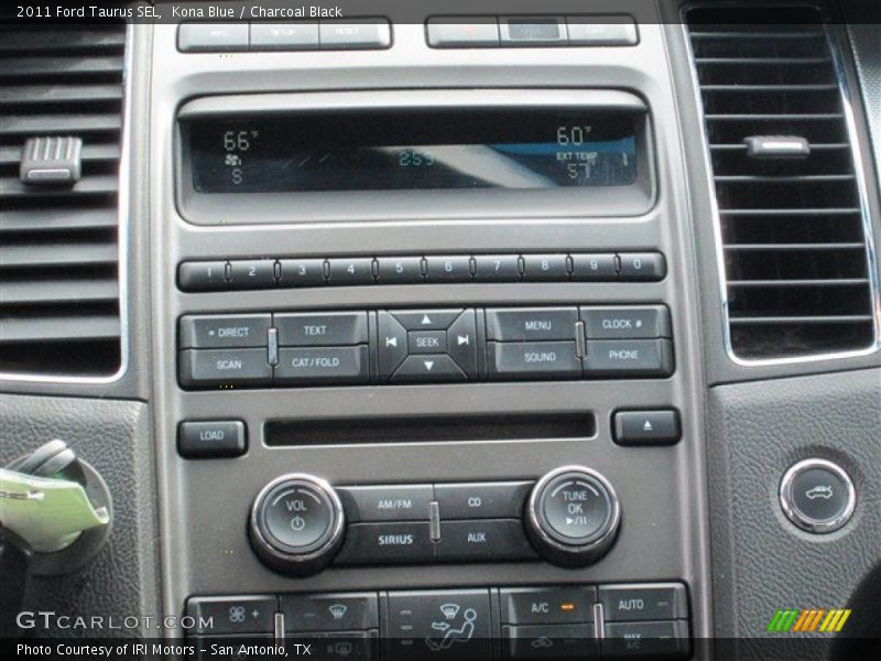 Kona Blue / Charcoal Black 2011 Ford Taurus SEL