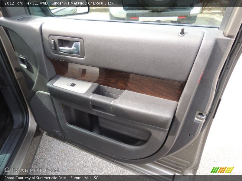 Ginger Ale Metallic / Charcoal Black 2012 Ford Flex SEL AWD