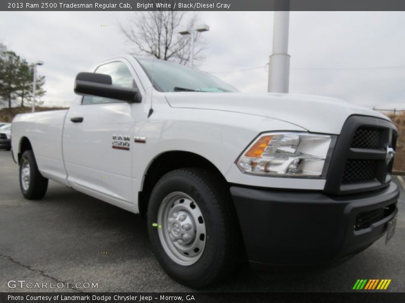 Bright White / Black/Diesel Gray 2013 Ram 2500 Tradesman Regular Cab
