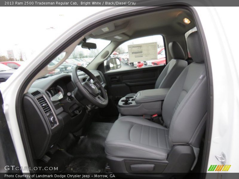 Bright White / Black/Diesel Gray 2013 Ram 2500 Tradesman Regular Cab