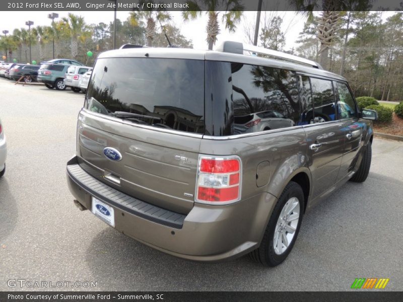 Ginger Ale Metallic / Charcoal Black 2012 Ford Flex SEL AWD