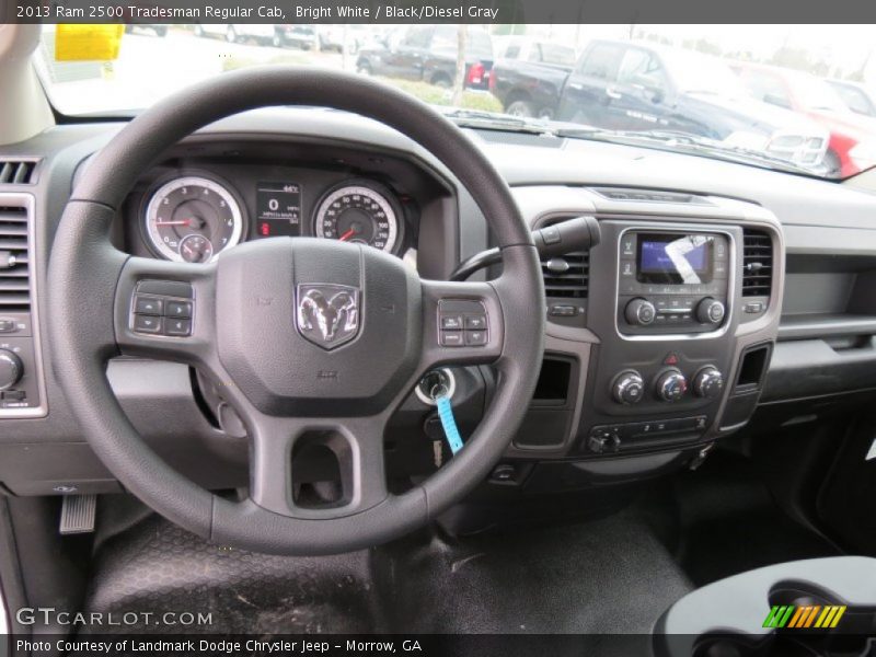 Bright White / Black/Diesel Gray 2013 Ram 2500 Tradesman Regular Cab