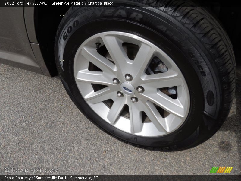 Ginger Ale Metallic / Charcoal Black 2012 Ford Flex SEL AWD