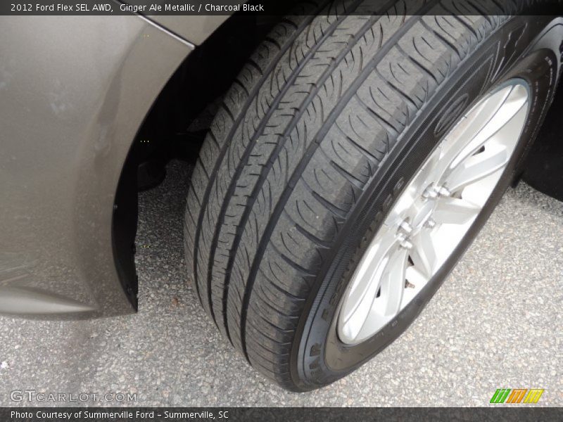 Ginger Ale Metallic / Charcoal Black 2012 Ford Flex SEL AWD