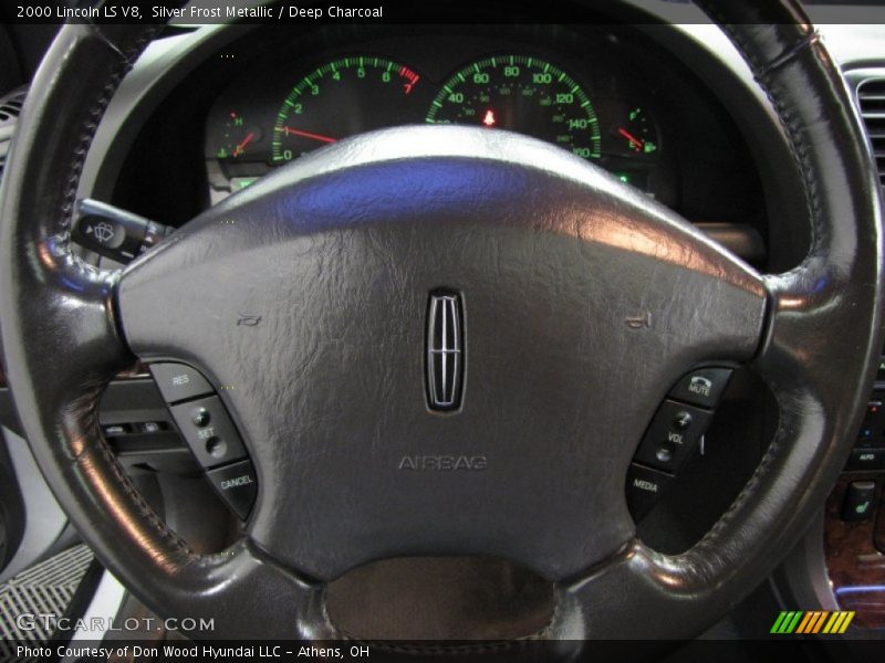 Silver Frost Metallic / Deep Charcoal 2000 Lincoln LS V8