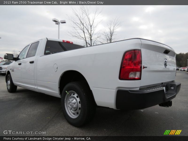 Bright White / Black/Diesel Gray 2013 Ram 2500 Tradesman Crew Cab