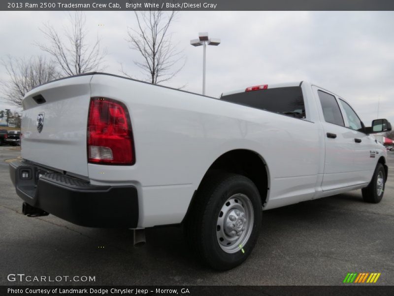 Bright White / Black/Diesel Gray 2013 Ram 2500 Tradesman Crew Cab