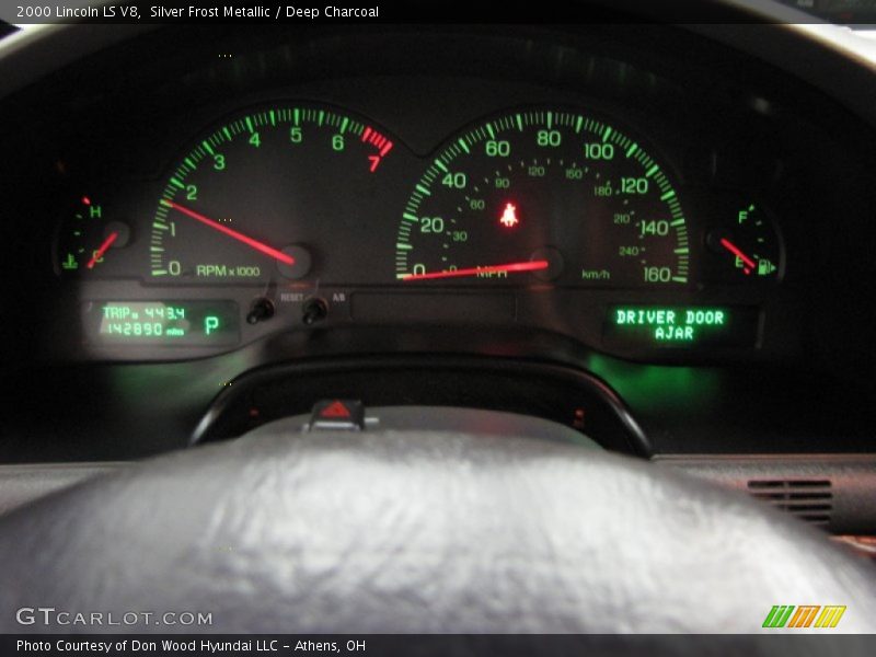 Silver Frost Metallic / Deep Charcoal 2000 Lincoln LS V8