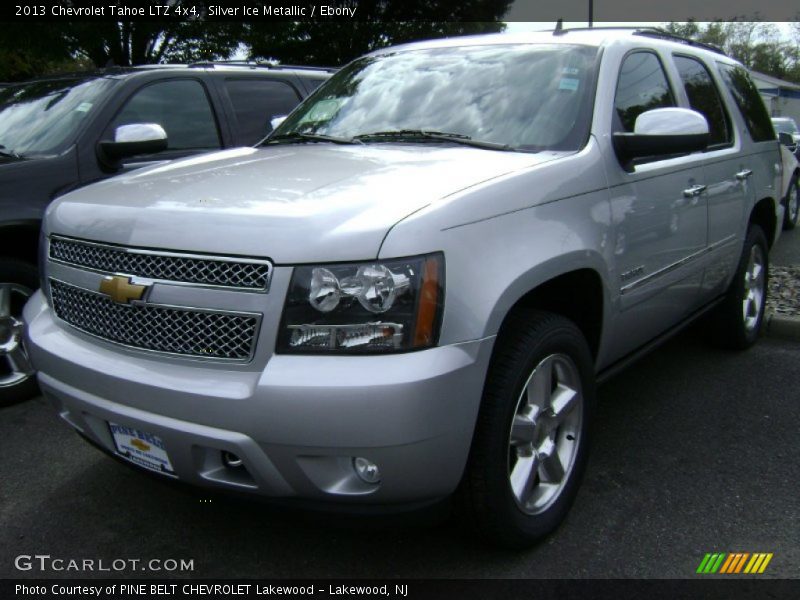 Silver Ice Metallic / Ebony 2013 Chevrolet Tahoe LTZ 4x4