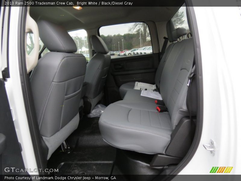 Rear Seat of 2013 2500 Tradesman Crew Cab