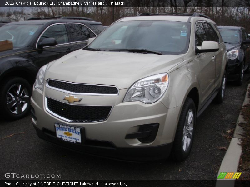 Champagne Silver Metallic / Jet Black 2013 Chevrolet Equinox LT