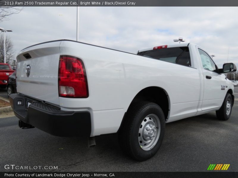 Bright White / Black/Diesel Gray 2013 Ram 2500 Tradesman Regular Cab