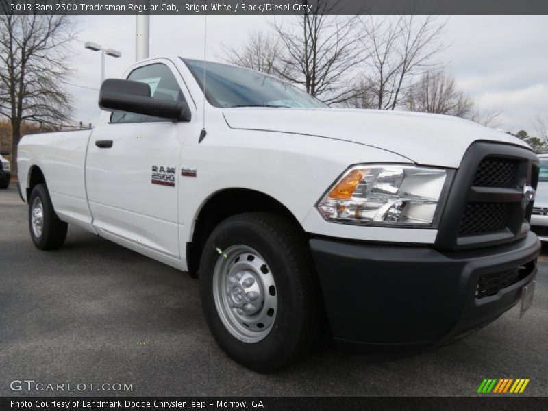 Bright White / Black/Diesel Gray 2013 Ram 2500 Tradesman Regular Cab