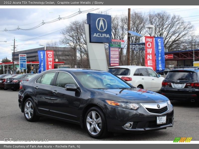 Graphite Luster Metallic / Ebony 2012 Acura TSX Technology Sedan