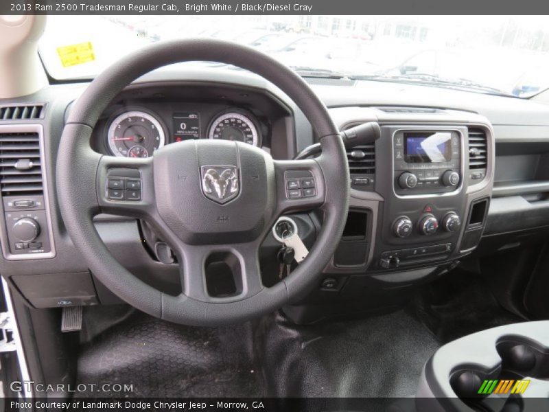 Bright White / Black/Diesel Gray 2013 Ram 2500 Tradesman Regular Cab