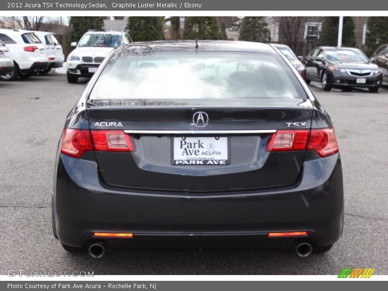 Graphite Luster Metallic / Ebony 2012 Acura TSX Technology Sedan