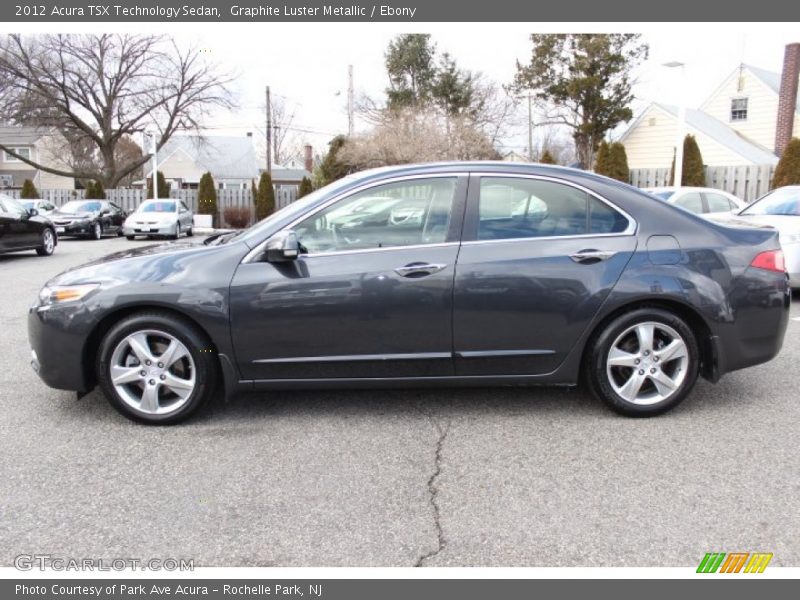 Graphite Luster Metallic / Ebony 2012 Acura TSX Technology Sedan