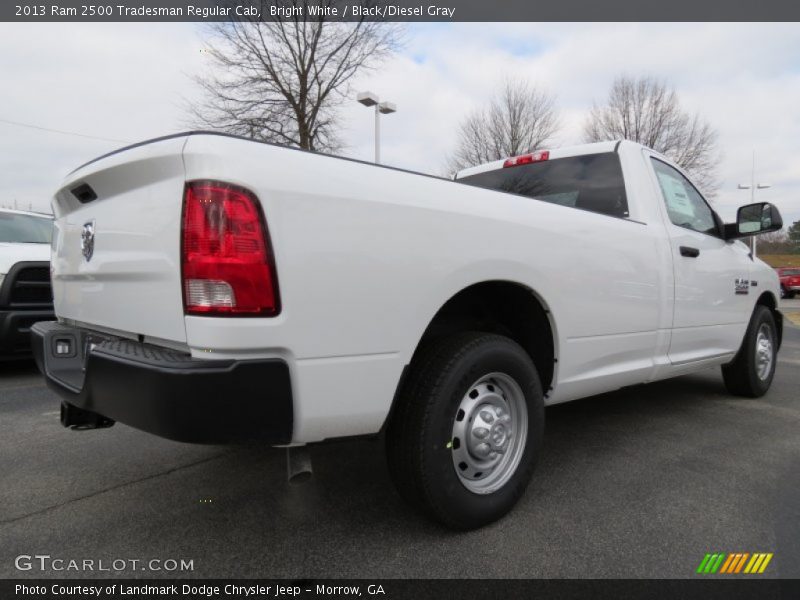 Bright White / Black/Diesel Gray 2013 Ram 2500 Tradesman Regular Cab