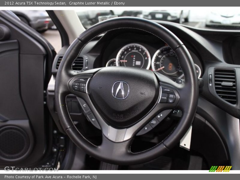 Graphite Luster Metallic / Ebony 2012 Acura TSX Technology Sedan