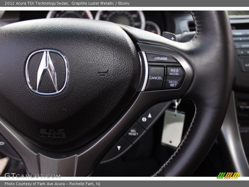 Graphite Luster Metallic / Ebony 2012 Acura TSX Technology Sedan