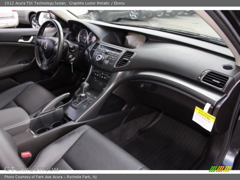 Graphite Luster Metallic / Ebony 2012 Acura TSX Technology Sedan