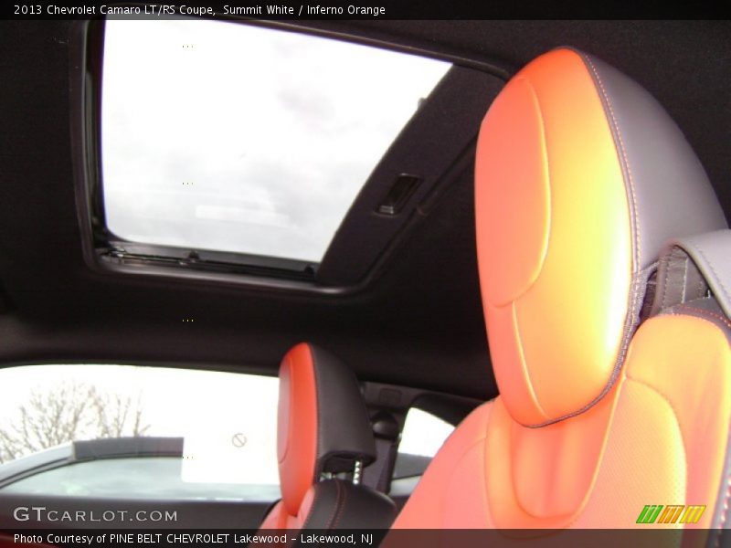 Summit White / Inferno Orange 2013 Chevrolet Camaro LT/RS Coupe