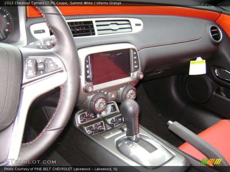 Summit White / Inferno Orange 2013 Chevrolet Camaro LT/RS Coupe