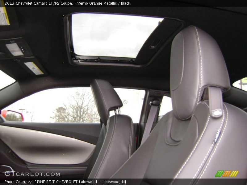 Inferno Orange Metallic / Black 2013 Chevrolet Camaro LT/RS Coupe