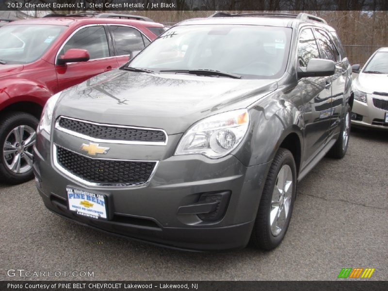 Steel Green Metallic / Jet Black 2013 Chevrolet Equinox LT