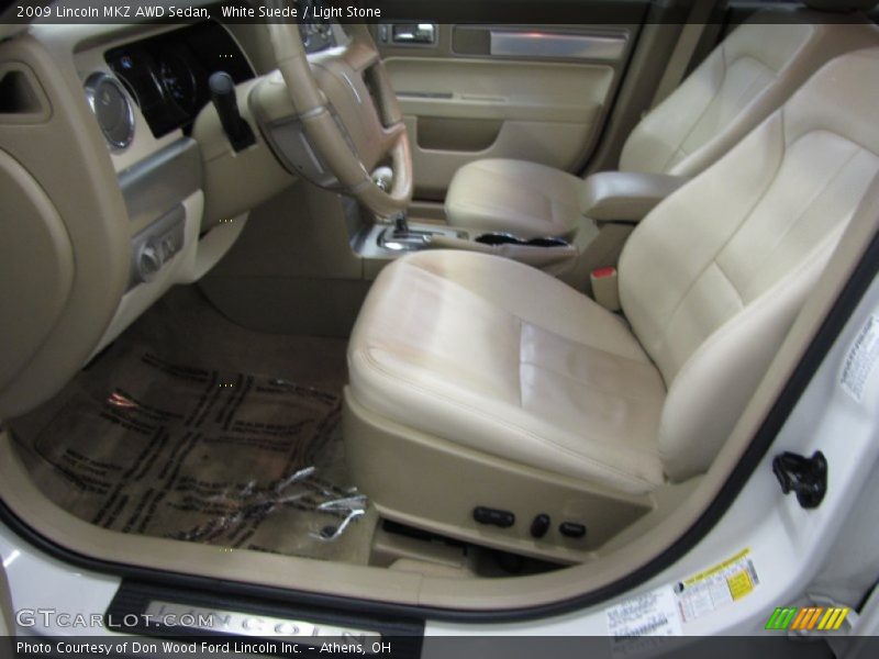 White Suede / Light Stone 2009 Lincoln MKZ AWD Sedan