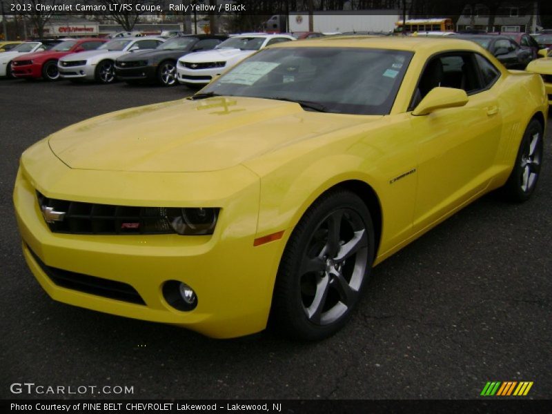 Rally Yellow / Black 2013 Chevrolet Camaro LT/RS Coupe