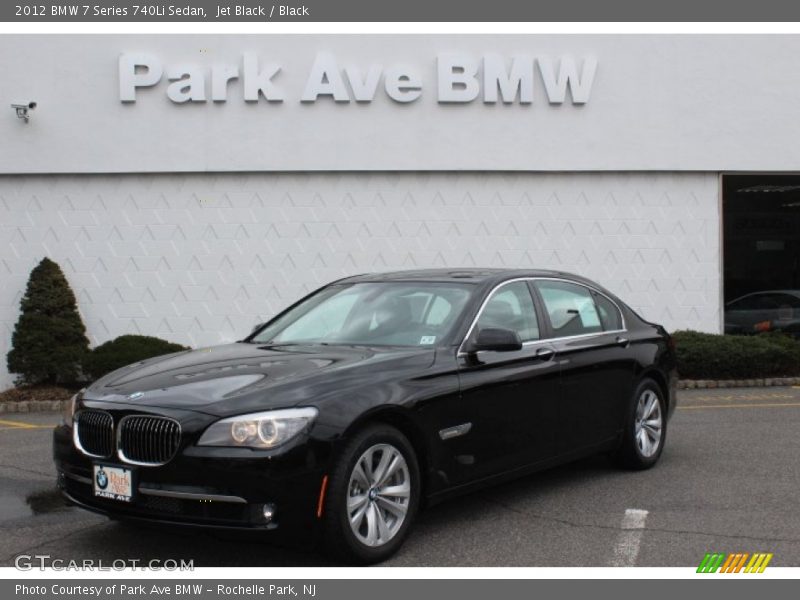 Jet Black / Black 2012 BMW 7 Series 740Li Sedan
