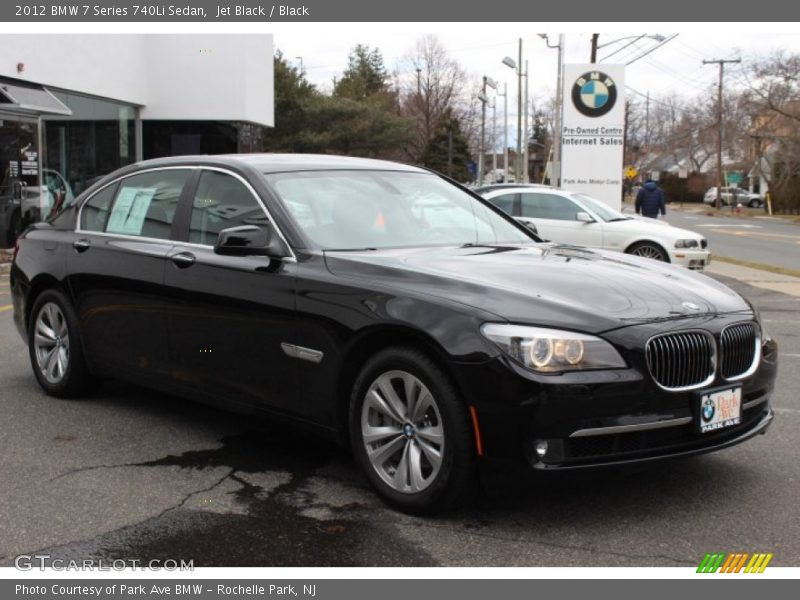 Jet Black / Black 2012 BMW 7 Series 740Li Sedan