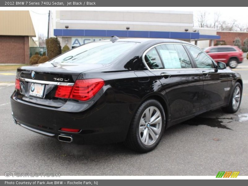 Jet Black / Black 2012 BMW 7 Series 740Li Sedan