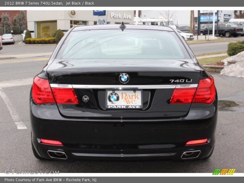 Jet Black / Black 2012 BMW 7 Series 740Li Sedan