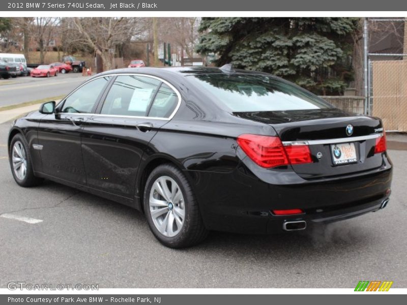 Jet Black / Black 2012 BMW 7 Series 740Li Sedan