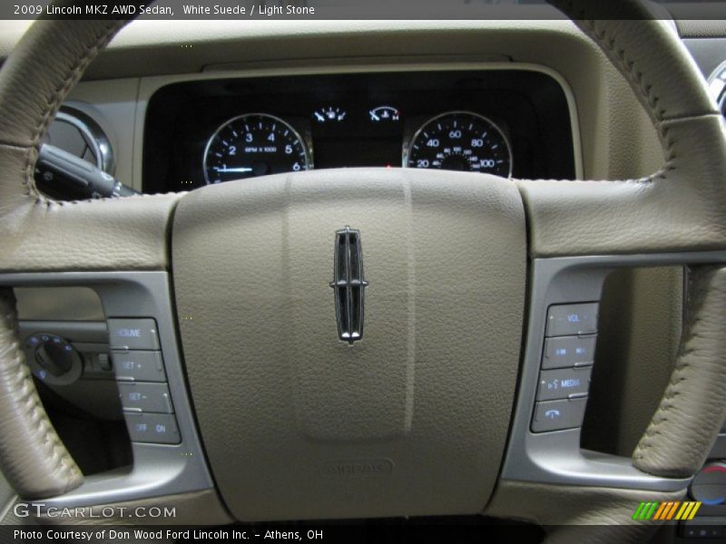 White Suede / Light Stone 2009 Lincoln MKZ AWD Sedan