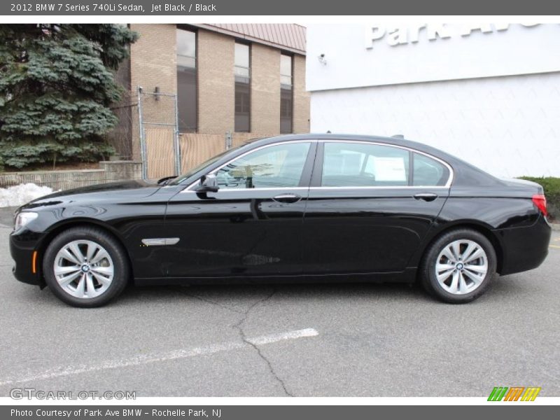 Jet Black / Black 2012 BMW 7 Series 740Li Sedan