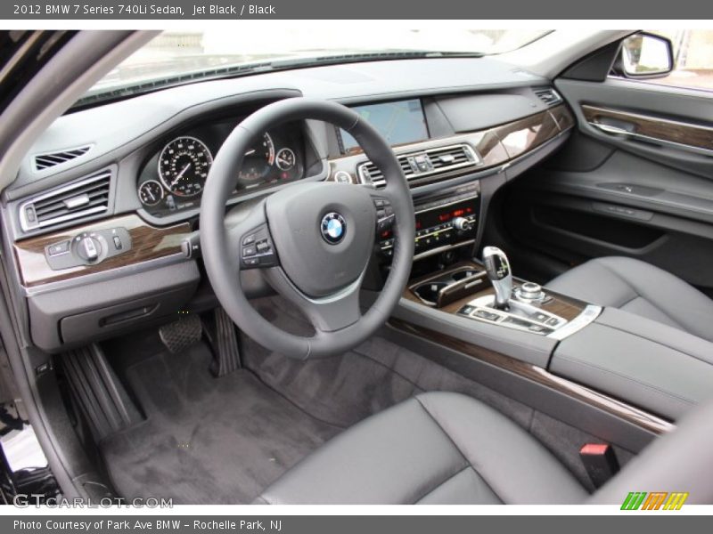 Jet Black / Black 2012 BMW 7 Series 740Li Sedan