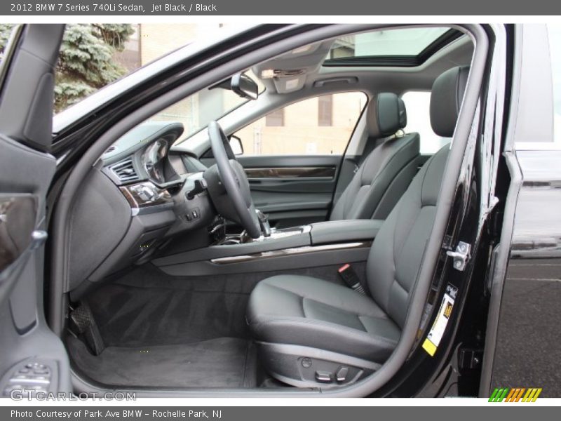 Jet Black / Black 2012 BMW 7 Series 740Li Sedan
