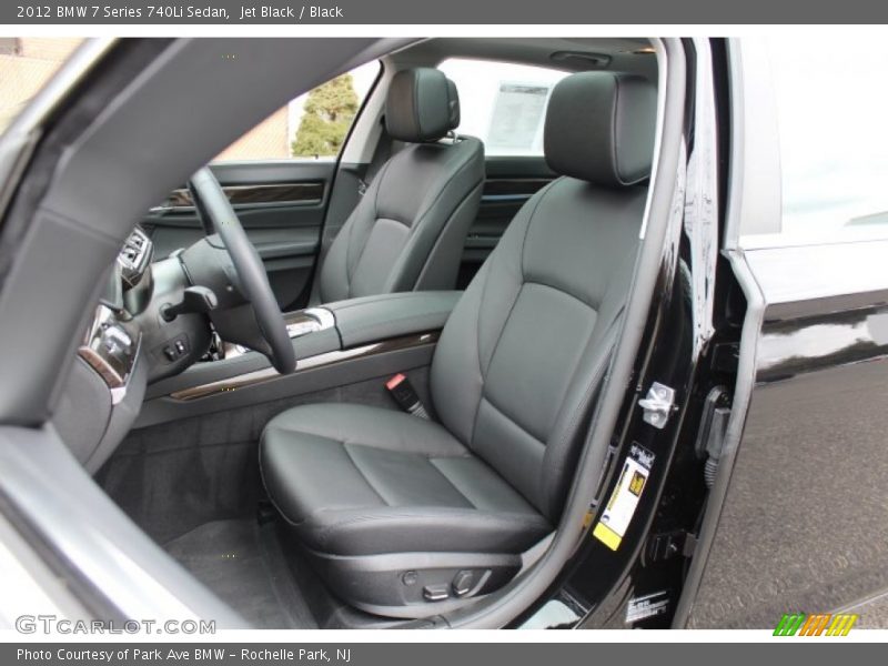 Jet Black / Black 2012 BMW 7 Series 740Li Sedan