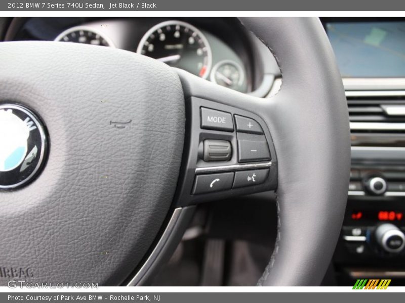Jet Black / Black 2012 BMW 7 Series 740Li Sedan