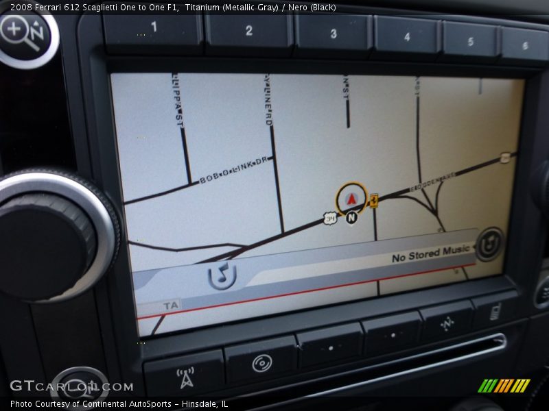 Navigation of 2008 612 Scaglietti One to One F1