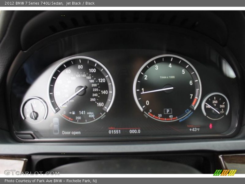 Jet Black / Black 2012 BMW 7 Series 740Li Sedan