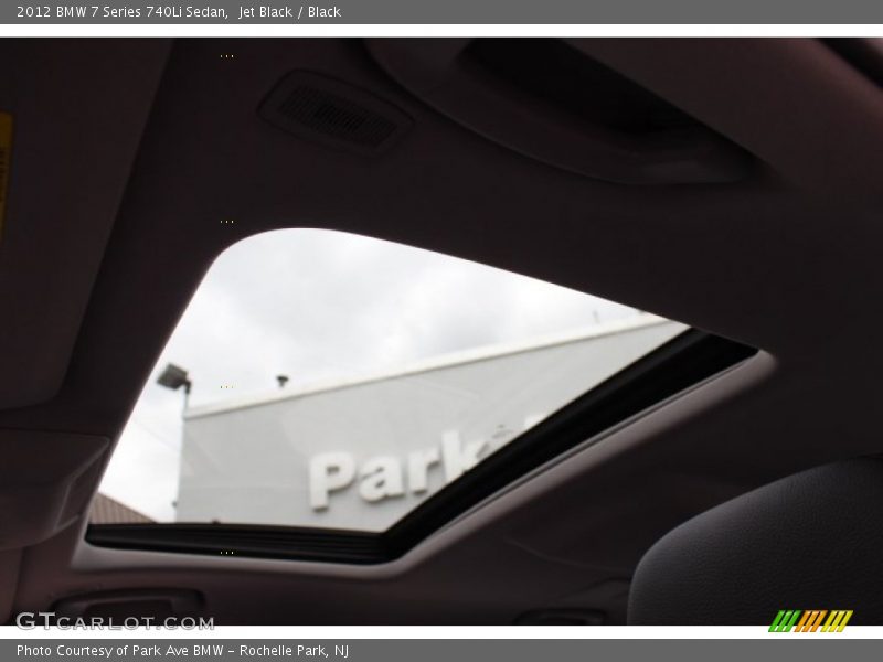 Jet Black / Black 2012 BMW 7 Series 740Li Sedan