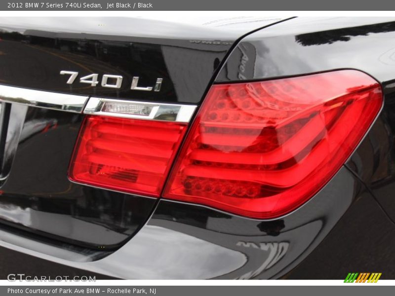 Jet Black / Black 2012 BMW 7 Series 740Li Sedan