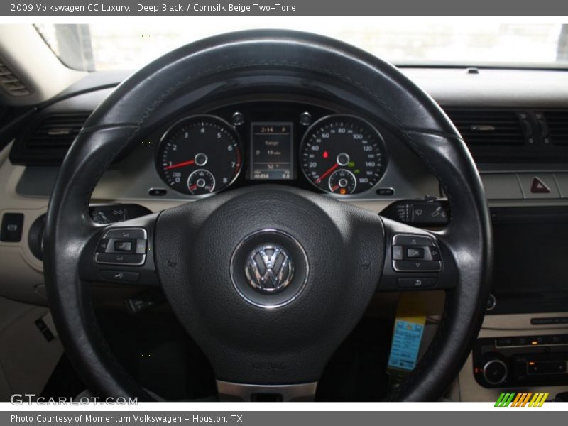 Deep Black / Cornsilk Beige Two-Tone 2009 Volkswagen CC Luxury