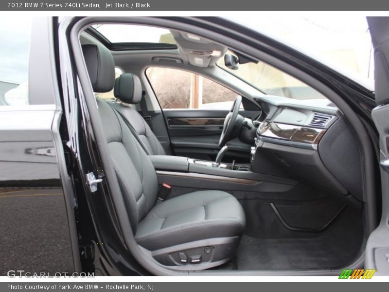 Jet Black / Black 2012 BMW 7 Series 740Li Sedan
